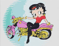 BETTY BOOP cross stitch crochet knitting pattern for sale