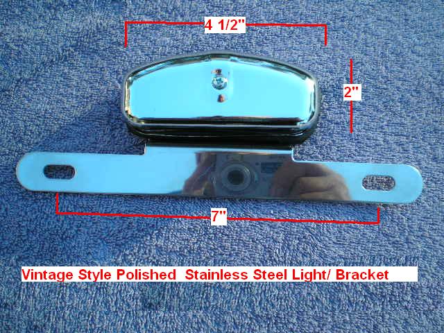 Antique Style License Plate Light