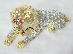 Lion shaped enameled jewelry trinket box Rninestones : ring box jewelry box celebration valentines wedding
