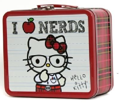 ANIME, COMIC, & VIDEO GAME - LUNCH BOXES - HELLO KITTY, I LOVE NERDS LUNCH BOX