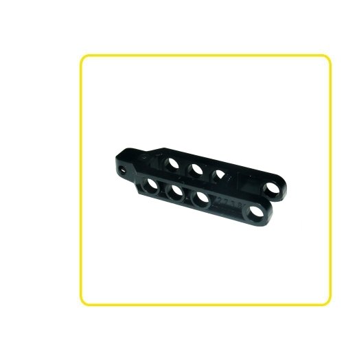 LEGO PART 30396 HINGE 1 X 2 LOCKING 2 FINGERS TOWBALL SOCKET BLACK X2