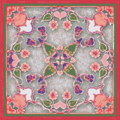 Free cross-stitch design "Tulips in vase" | Cross-Stitch Club