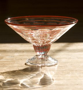 Thumbnail of Jon Offutt - Red/Clear Footed Bowl