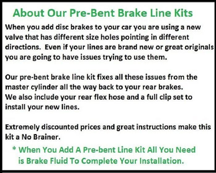 4 Wheel NON Power Disc Brake Conversion Kit OEM