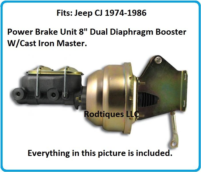 What gm dual diaphragm brake booster fits my jeep cj #2