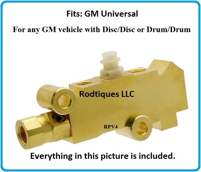 Universal GM Disc/Disc & Drum/Drum Proportioning Valve