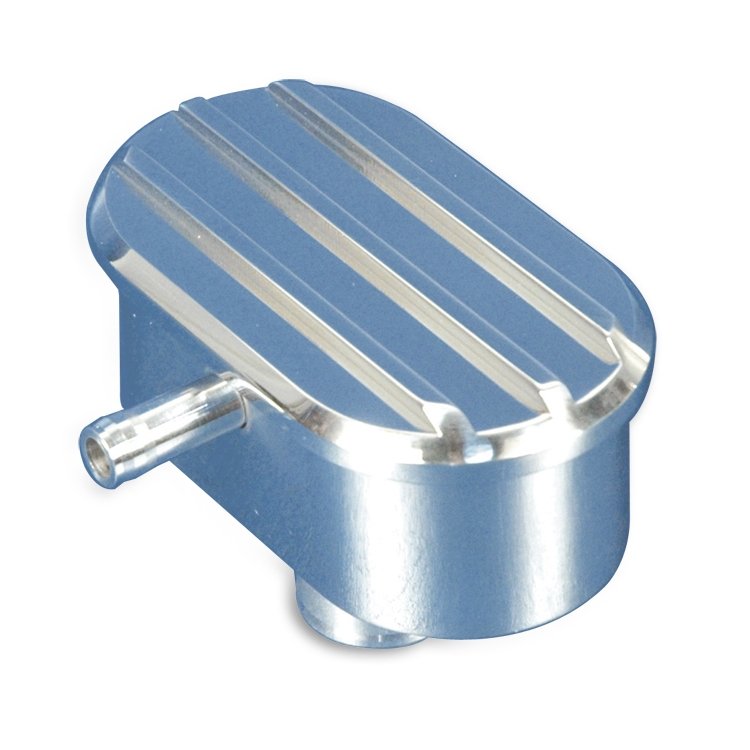 Oval Aluminum Valve Cover PVC Breather Finned