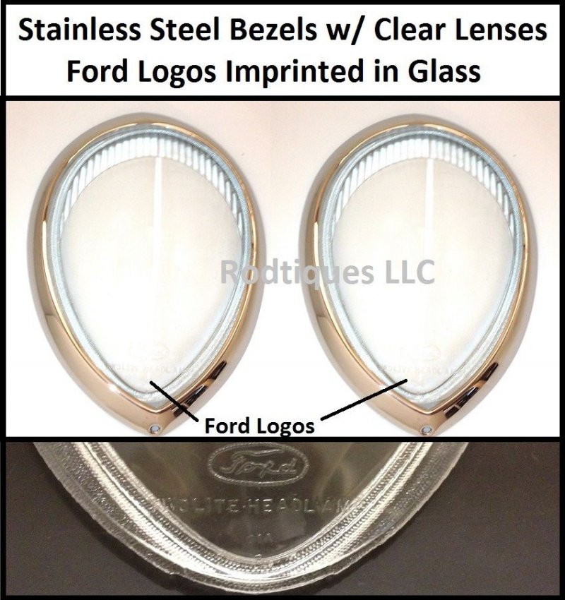 Ford 1937-1939 Standard High Performance Headlight Upgrade Kit w/ LED