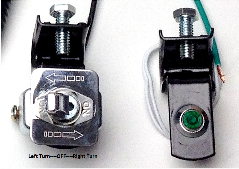 Toggle Turn Signal Switch w/ Under Dash Clamp On Installation