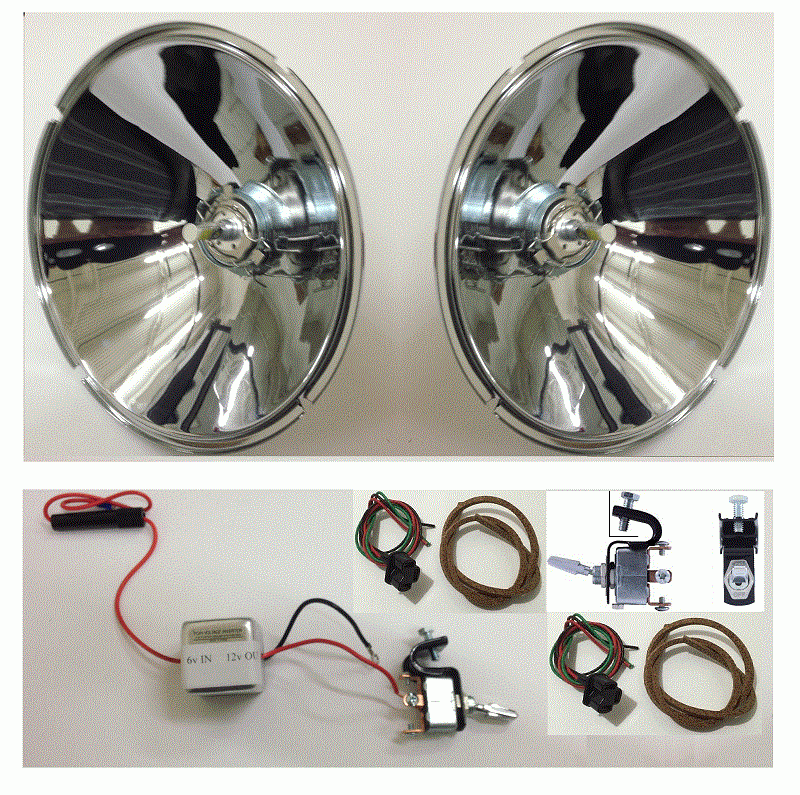 6 Volt Positive Ground Ford Led Headlight Reflectors