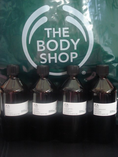 THE BODY SHOP PERFUME OIL JUBA DISCONTINUED 6.75 OZ.  200 ML.  BOTTLE 