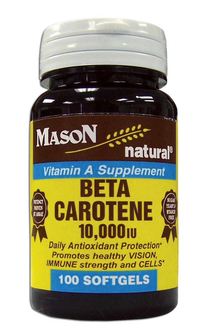 Beta Carotene 10 000 Units Vitamin A Supplements Softgel 100