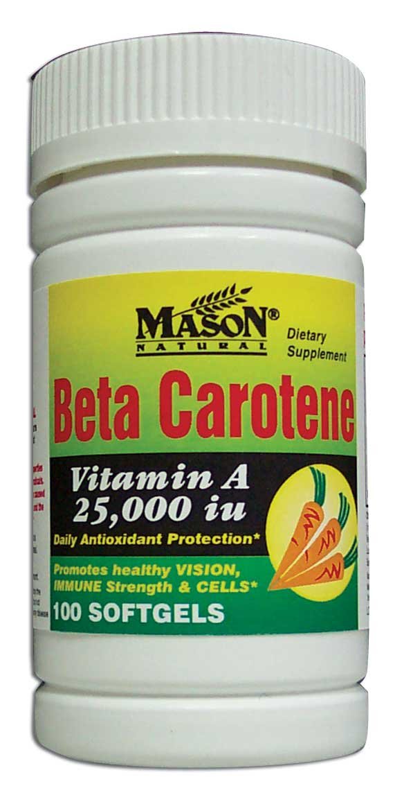 Beta Carotene 25 000 Units (Deluxe) Vitamin A Dietary Supplements