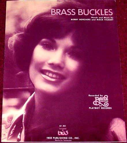 Barbi Benton Playboy Sheet Music Brass Buckles 1975 Ex