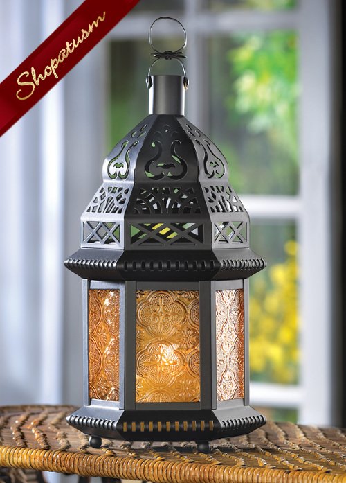 Thumbnail of 50 Yellow Amber Moroccan Candle Lanterns Wholesale Wedding