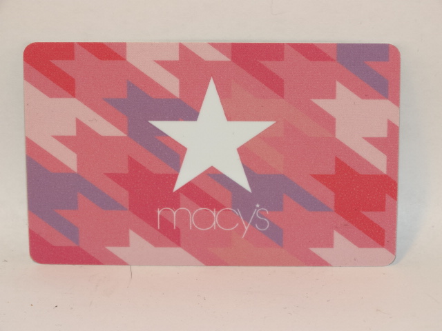 macys gift card stars zero balance  8 99 macy s gift card with pink ...