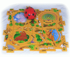 Image 2 of Lady Bug Puzzle Vehicle Play Set