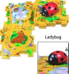 Lady Bug Puzzle Vehicle Play Set