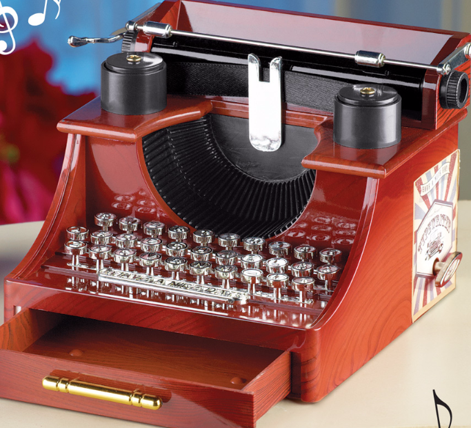Typewriter Music Box Old Fashion Style