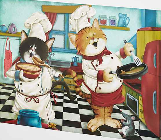 Furry Dishwasher Cat Friends Chefs