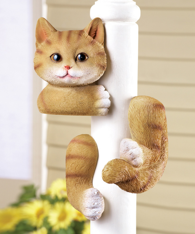 Kitty Tree Hugger Figurine