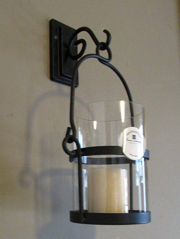Home Interiors Wrought Iron Wall Sconce Candle Holder 12892 Rustic OOS