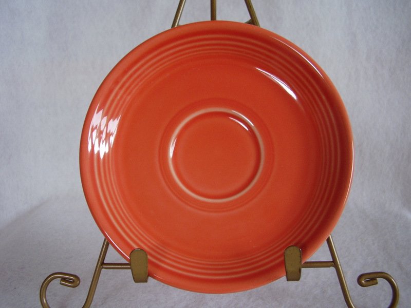 Fiesta Persimmon Saucer Fiestaware Contemporary