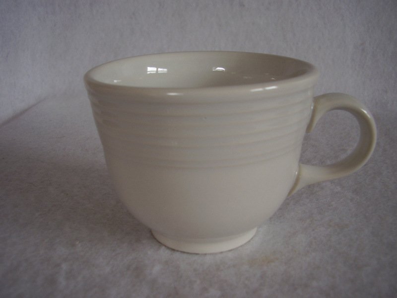 Fiesta White Coffee Cup Fiestaware Contemporary