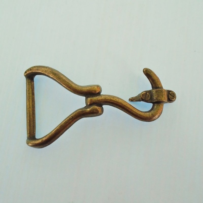 Hook Belt Buckle, Brass, Unusual and Vintage
