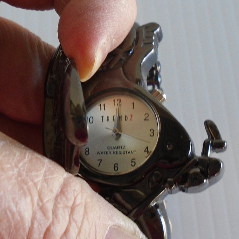 Trendz Motorcycle Shaped Biker Watch, Gear Chain Band, New