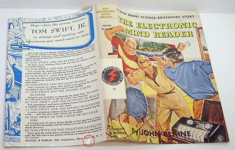 RICK BRANT SCIENCE ADVENTURE John Blaine novel - Egyptian Cat Mystery #16 w/DJ RICK BRANT SCIENCE ADVENTURE John Blaine novel - Egyptian Cat Mystery #16 w/DJ