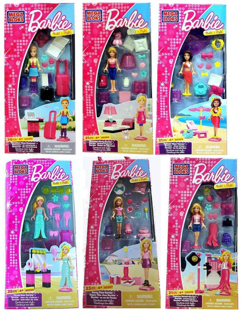 barbie mega bloks sets