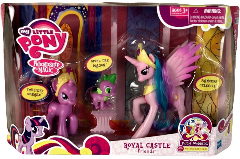 My Little Pony Princess Celestia, Twilight Sparkle, Spike the Dragon