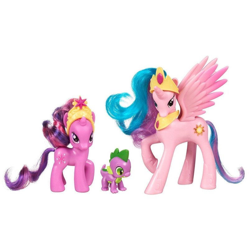 My Little Pony Princess Celestia, Twilight Sparkle, Spike the Dragon