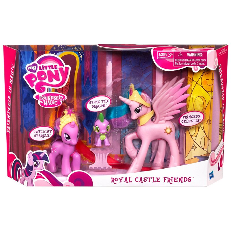 My Little Pony Princess Celestia, Twilight Sparkle, Spike the Dragon