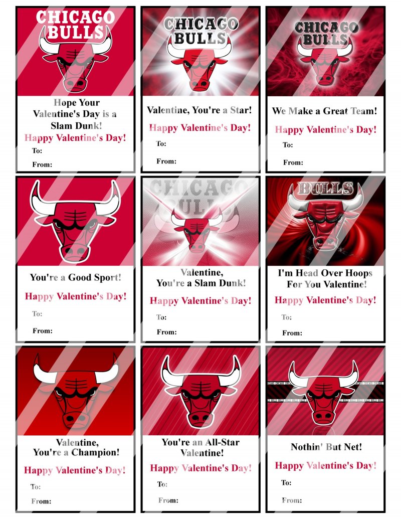 chicago valentines day chicago bulls valentines day cards sheet 1 instant chicago valentines day chicago bulls valentines day cards sheet 1 instant