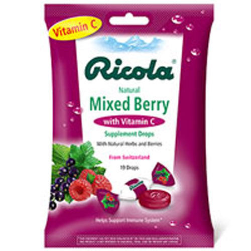 Case of 24-Ricola Bag Mixed Berry W/Vit C Lozenge 19 By Ricola USA 