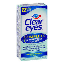 Pack of 12-Clear Eyes Complete Drops 0.5 oz By Medtech USA 