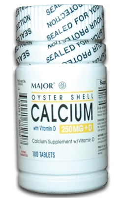 Case of 72-Calcium+D 400/12.5 Tab Citr Tab 250 mg 100 By Major Pharma USA 