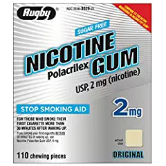 Pack of 12-Nicotine Gum Starter Kit 2 mg Watson Kit 2 mg Str 110 By Major Pharma/Rugby USA 