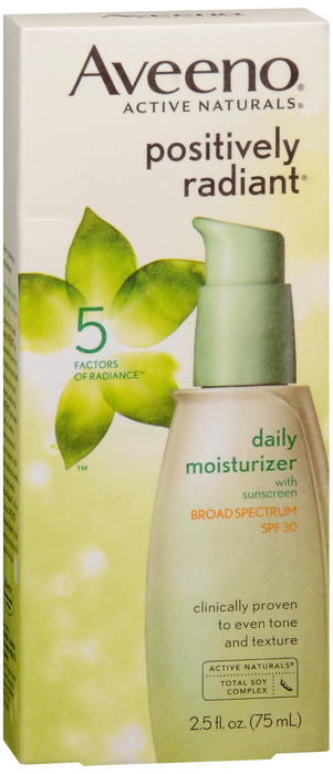 Aveeno Positively Radiant Daily Moisturizer SPF 30 Lotion 2.5 oz By J&J Consumer USA 