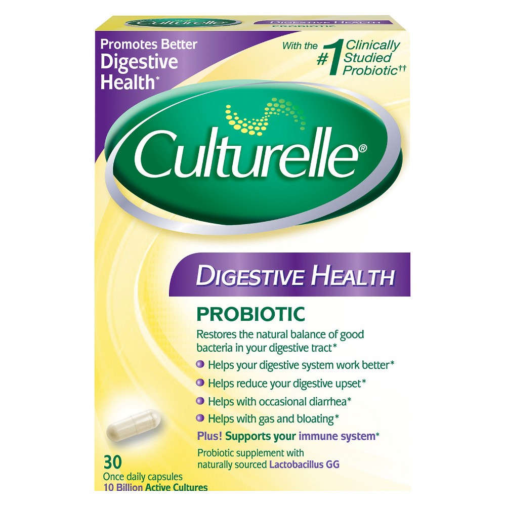 Pack of 12-Culturelle Capsule Digestive Health Capsule 30 By I-Health (Culturelle) USA 