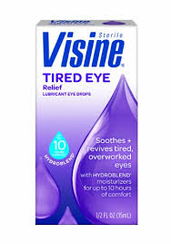 Visine Tired Dry Eye Drops 0.5 oz By J&J Consumer USA 