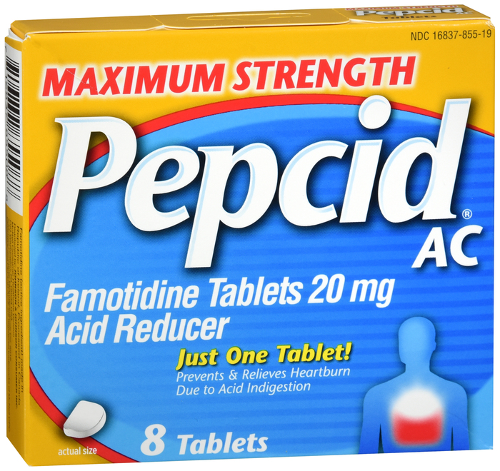 Pack of 12-Pepcid Max Tablet Original Tab 8 By J&J Consumer USA 