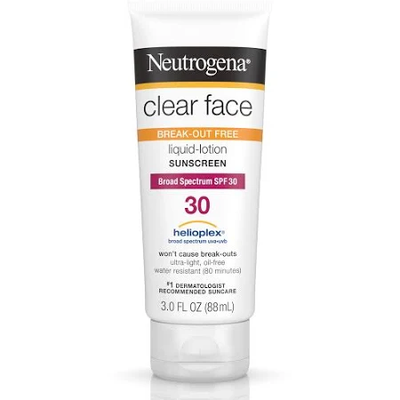 Neutrogena Clear Face Lotion SPF 30 3 oz By J&J Consumer USA 