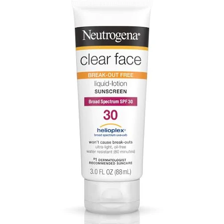 Pack of 12-Neutrogena Clear Face Lotion SPF 30 3 oz By J&J Consumer USA 