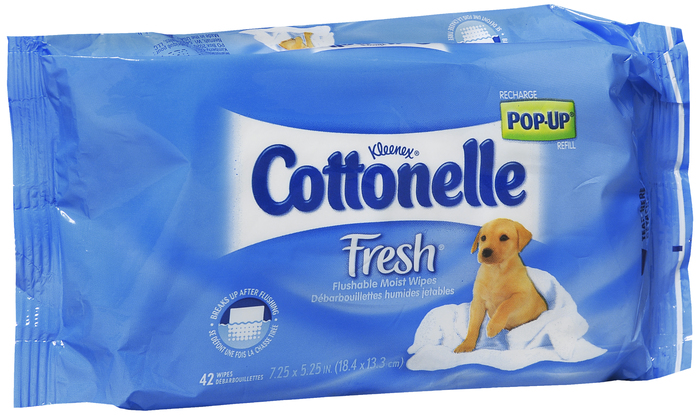 Pack of 12-Cottonelle Wipe 42 By Kimberly Clark USA 