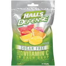 Case of 48-Halls Defense Bag S/F Asst Citrus 25 By Mondelez Global USA 