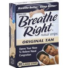 Breathe Right Original Tan Strip 30 By Foundation Consumer Healthcare USA 