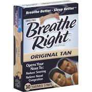 Breathe Right Original Tan Strip 30 By Foundation Consumer Healthcare USA 